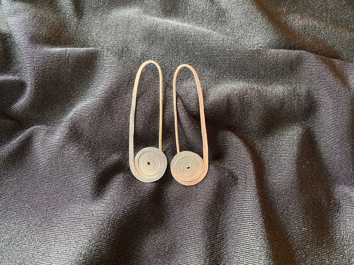 Silver Spiral Earrings