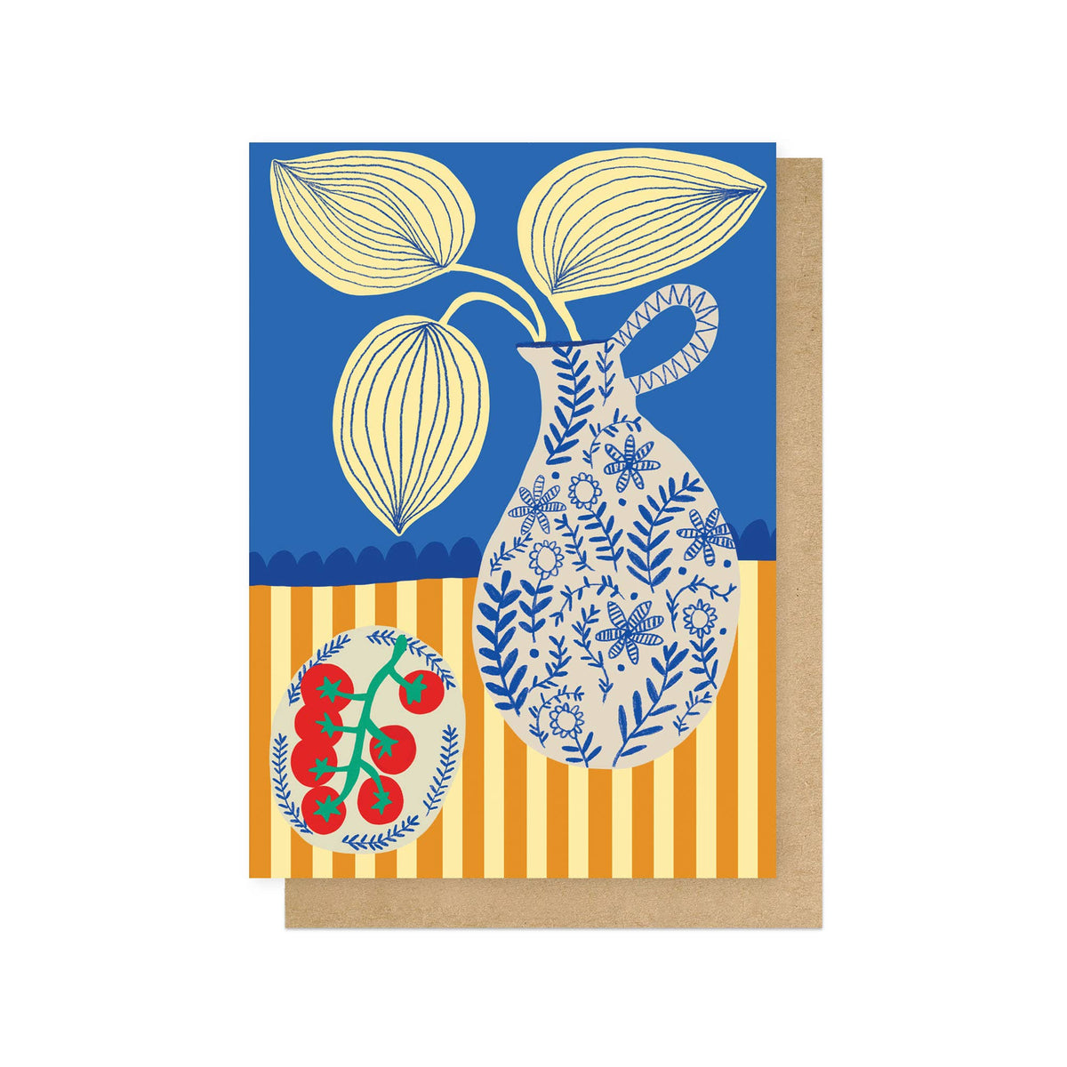 Porcelain and Tomatoes Greeting Card