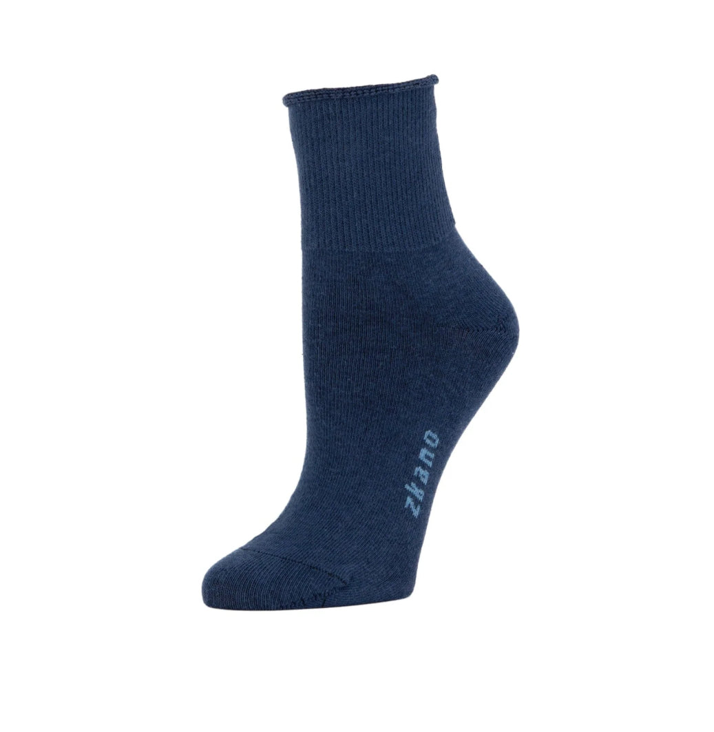 Emmy - Organic cotton crew socks - Navy