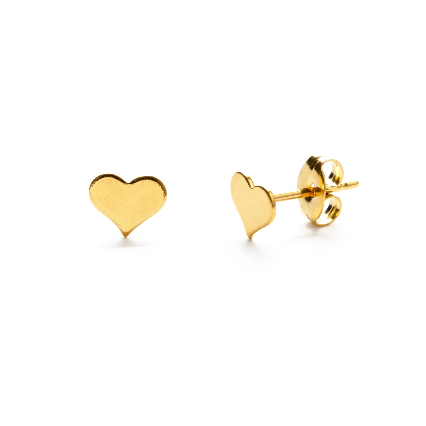Flat Heart Studs