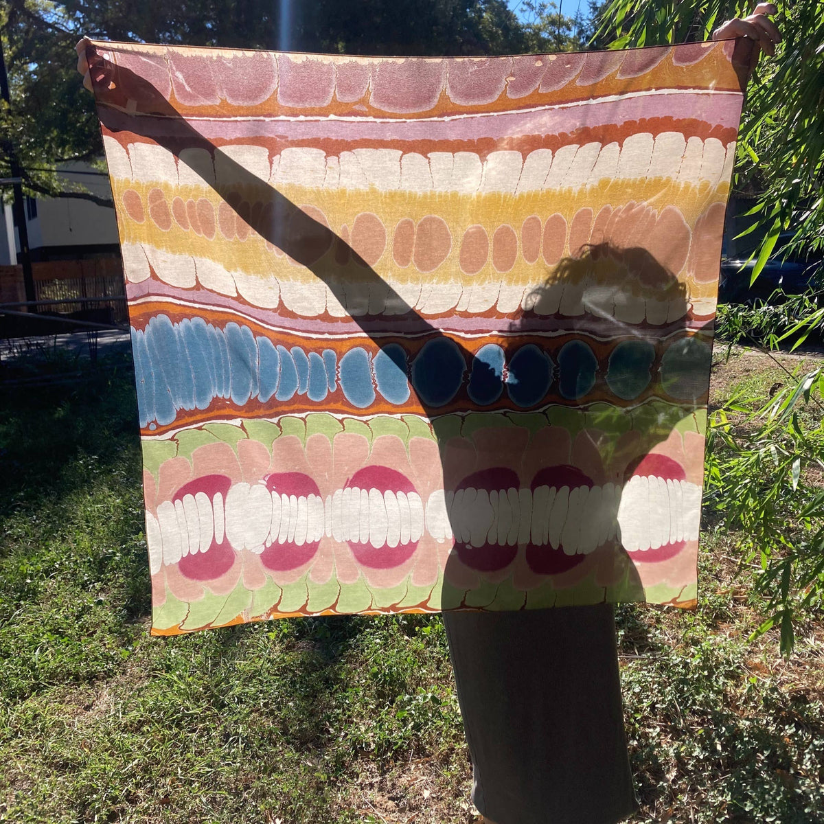 Wonderkid Large Marbled Silk/Cotton Scarf