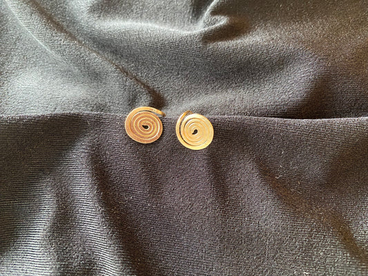 Gold Spiral Earrings