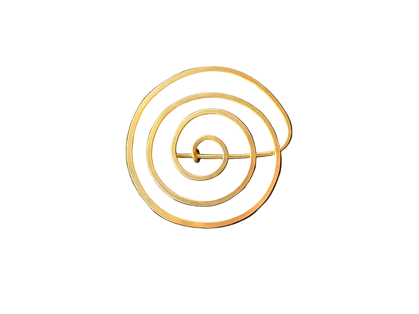 Brass Spiral Hair Pin