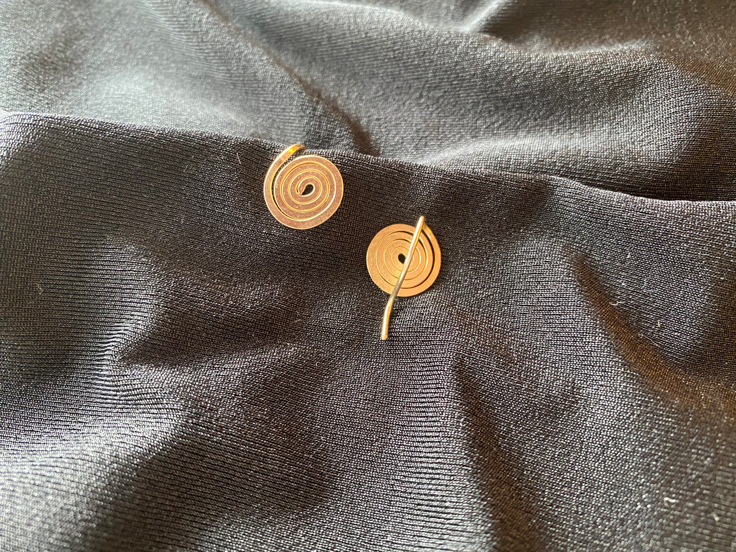 Gold Spiral Earrings