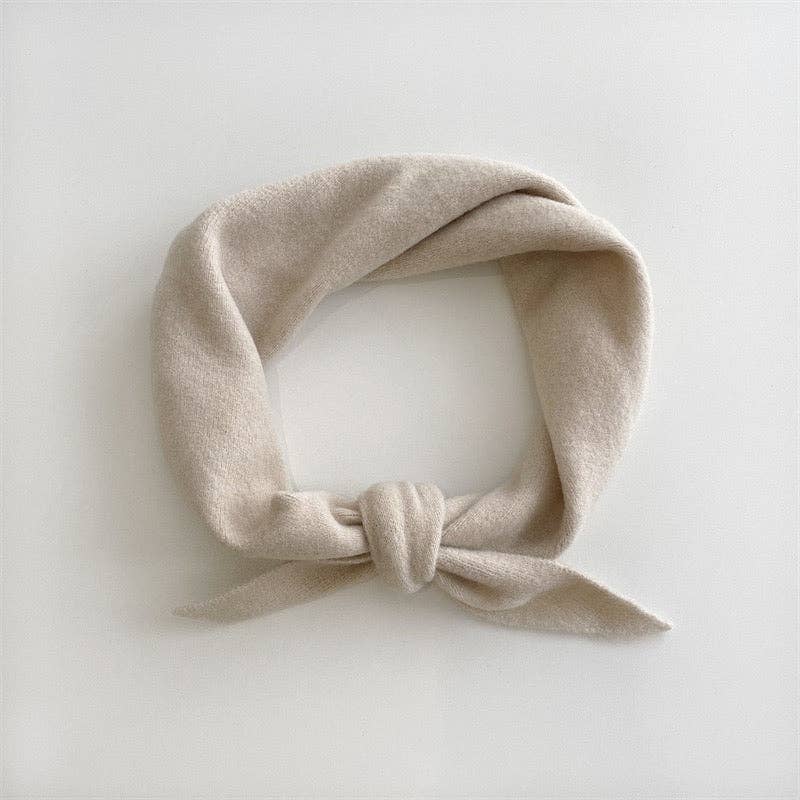 Fuzzy Wool Cravat - Oatmeal