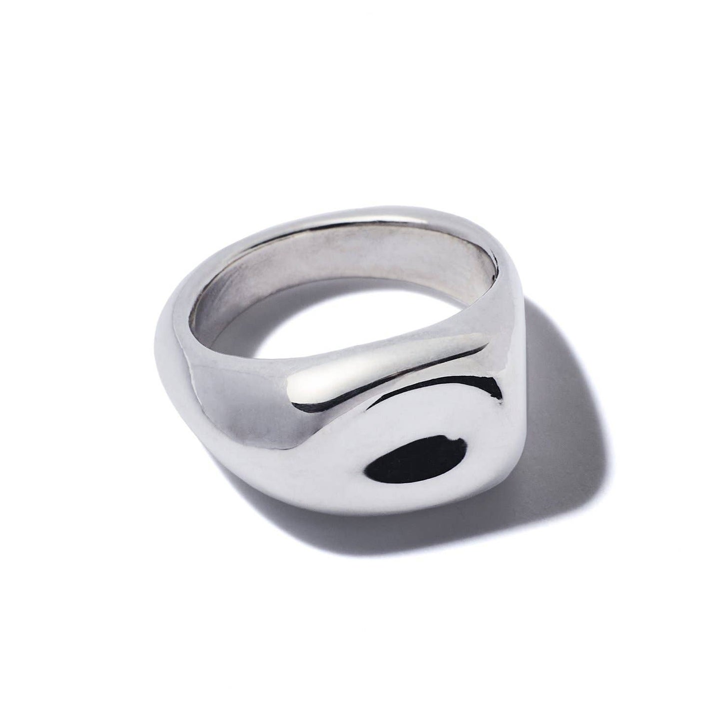 Puddle Pinky Ring Silver