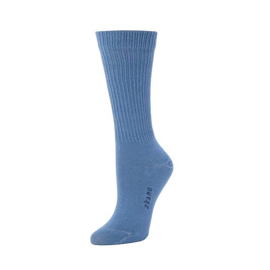 Organic Cotton Rib Knit Socks - Cornflower