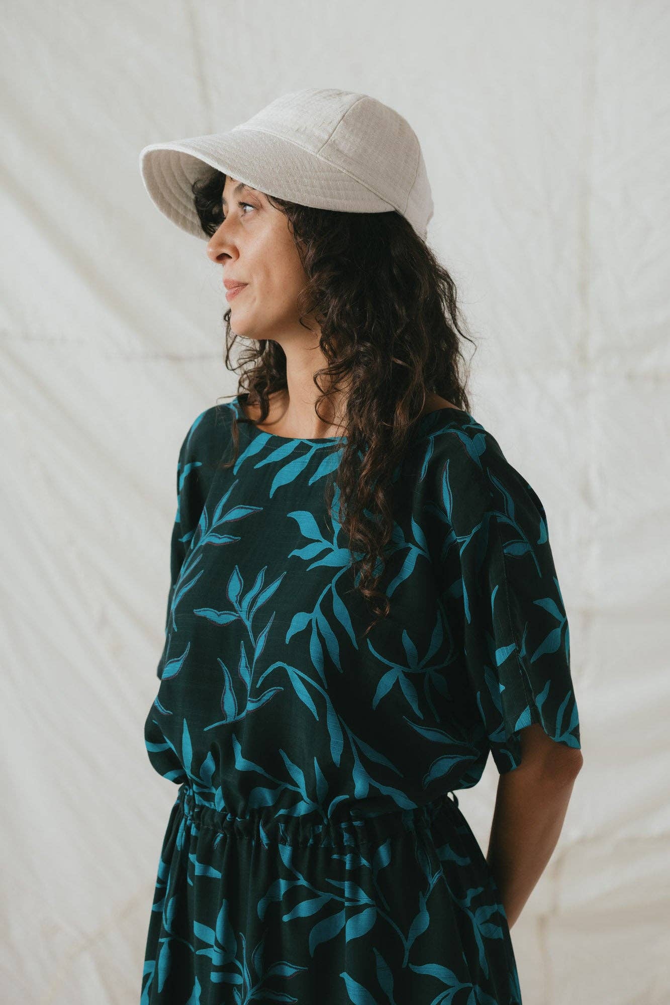 Soleil Hat - Natural Sashiko