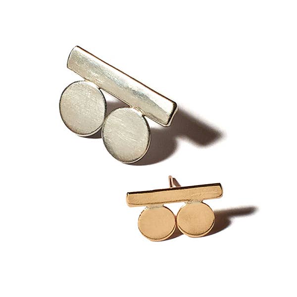 Anjali Studs: Silver