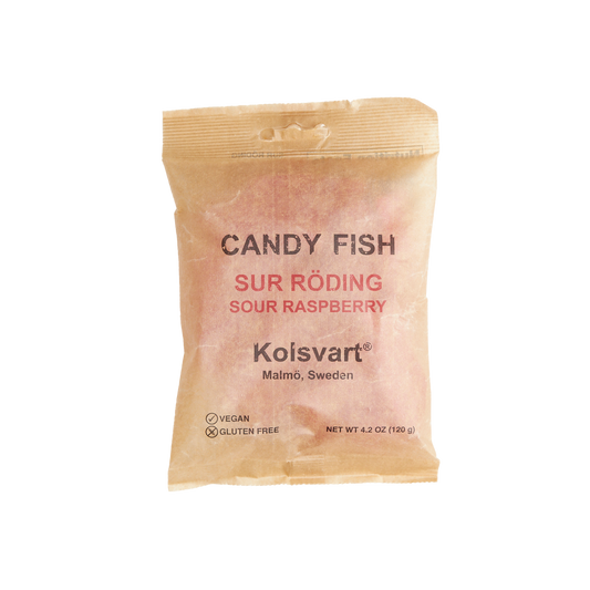 Kolsvart - Sour Raspberry Swedish Fish