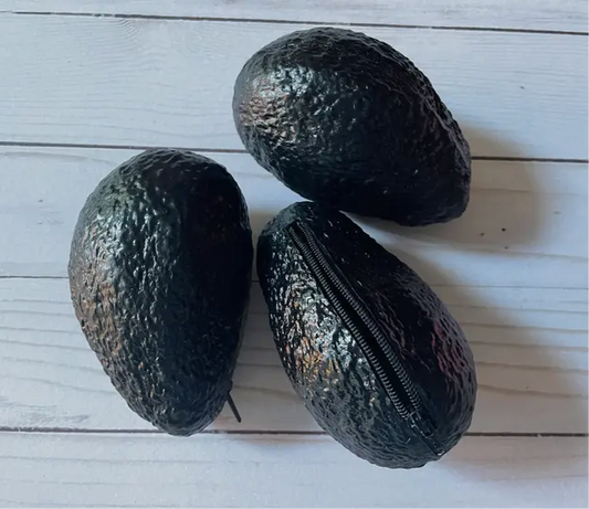 Realistic Avocado Zip Pouch