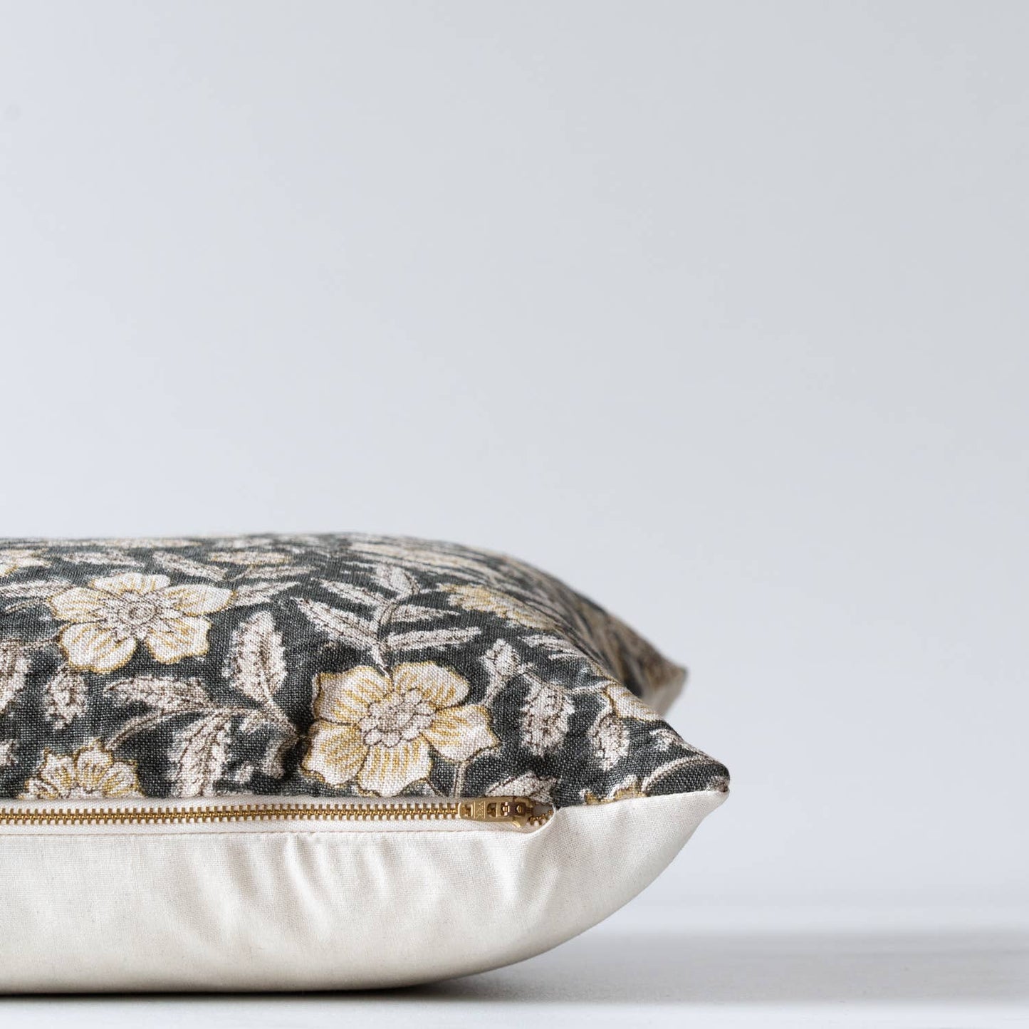 Block Printed Linen Pillow 20" x 20" - Greta