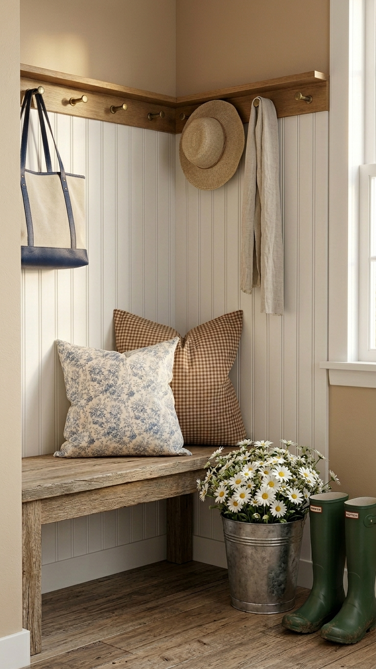 Block Printed Linen Pillow 20" x 20" - Colby