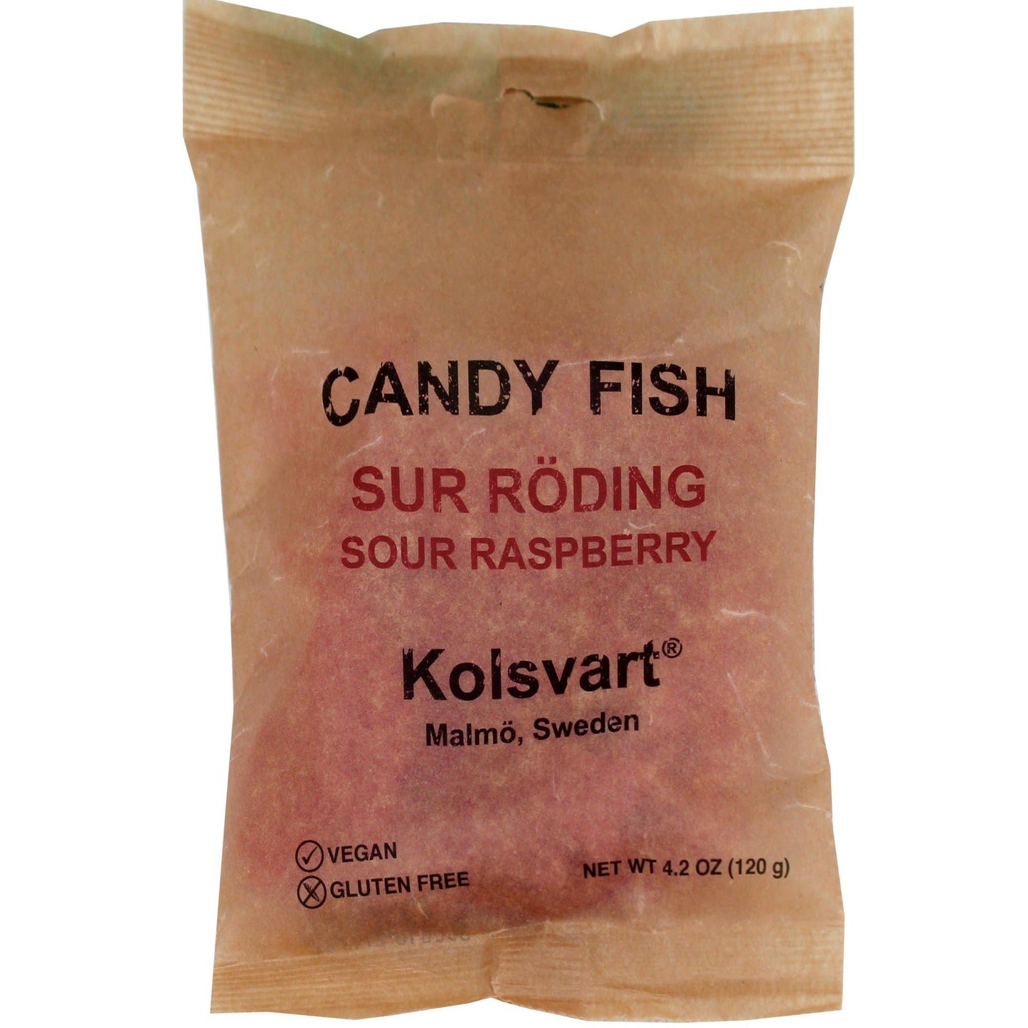 Kolsvart - Sour Raspberry Swedish Fish