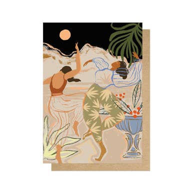 Dancing in the Moonlight Greeting Card