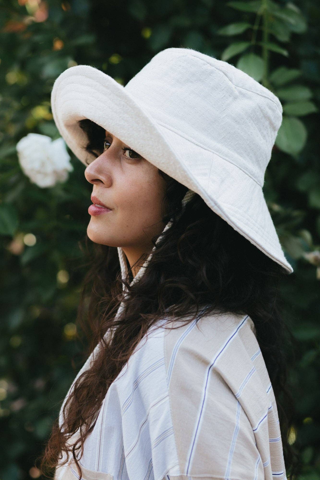 Gardener's Hat - Natural Sashiko