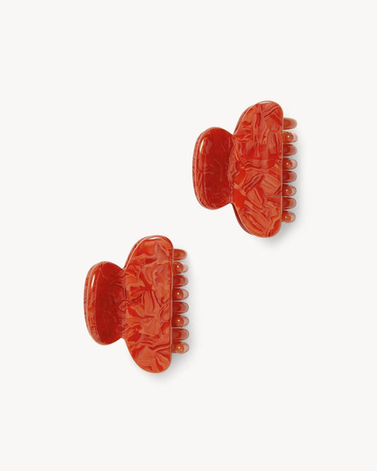 Twin Heirloom Claws in Poppy