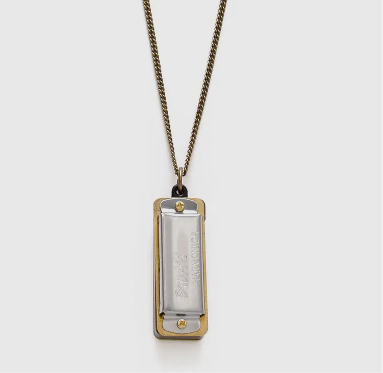 Tiny Harmonica Necklace