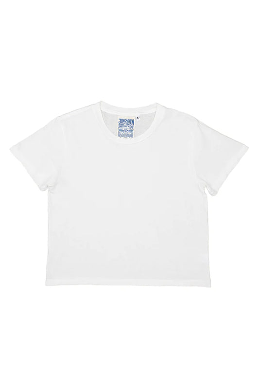 Ojai Cropped Tee - Washed White