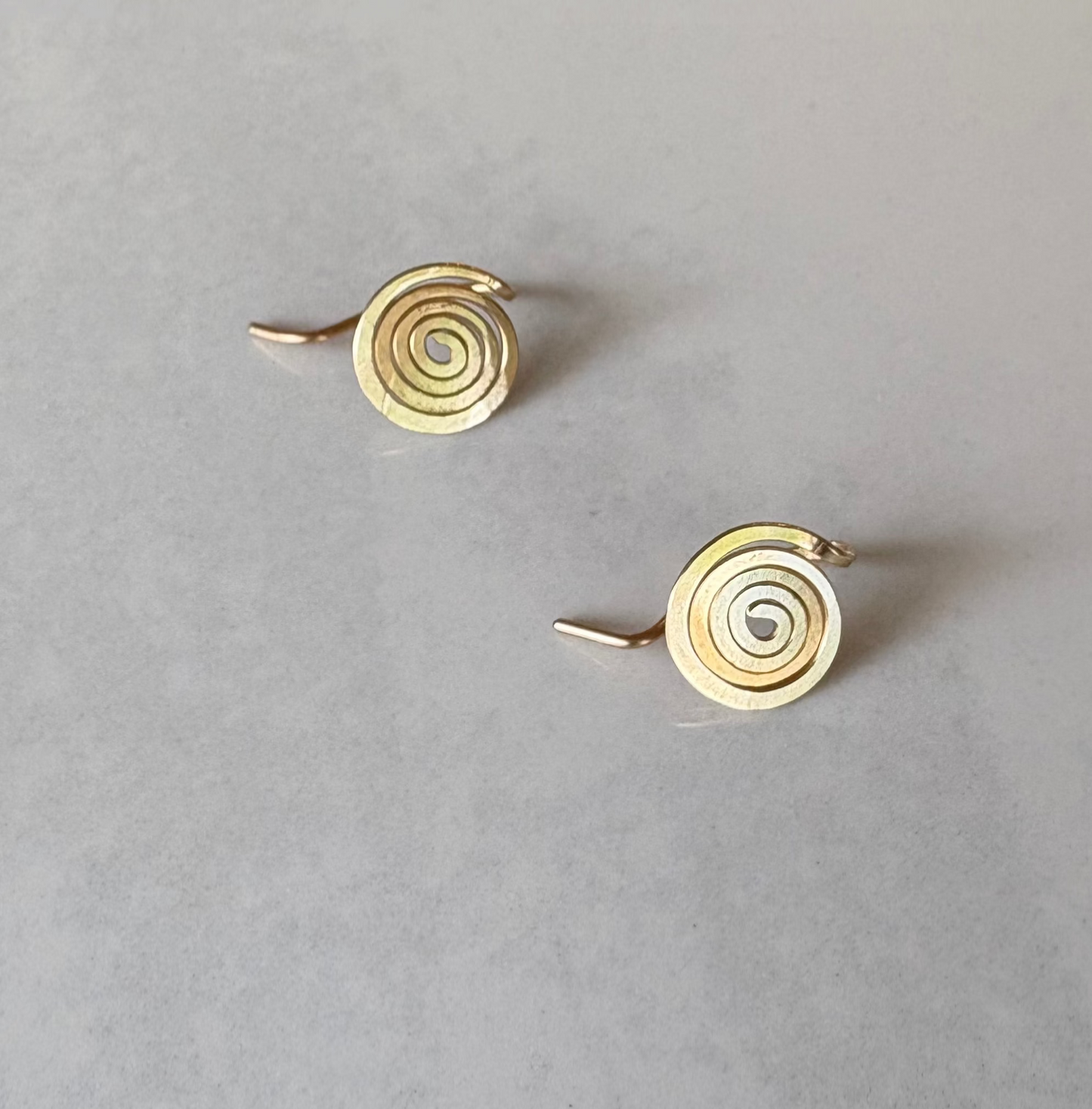 Gold Spiral Studs