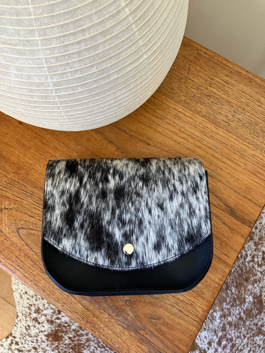 Hair-On Cowhide Saddlebag