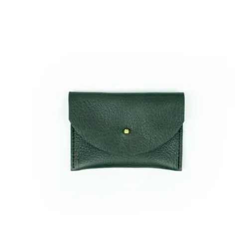 Leather Card Case - Kelp
