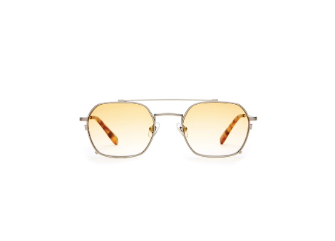 The Jazz Safari - Brushed Silver & Havana Tortoise Bio / Honey Gradient
