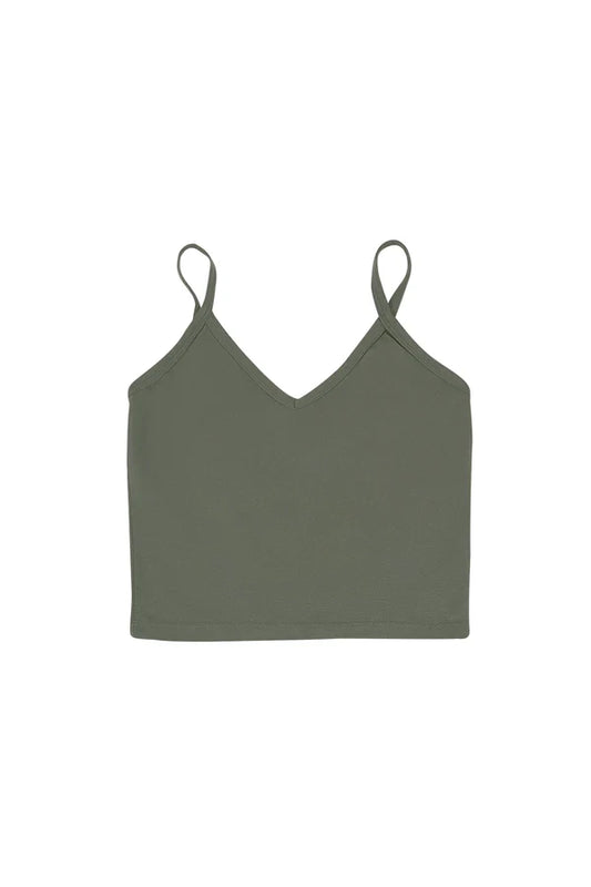 Spaghetti Tank Olive Green