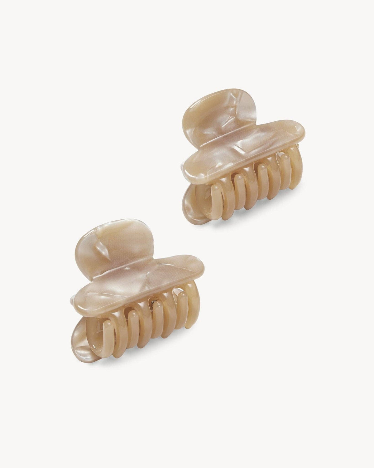 Twin Heirloom Claws in Sand Shell
