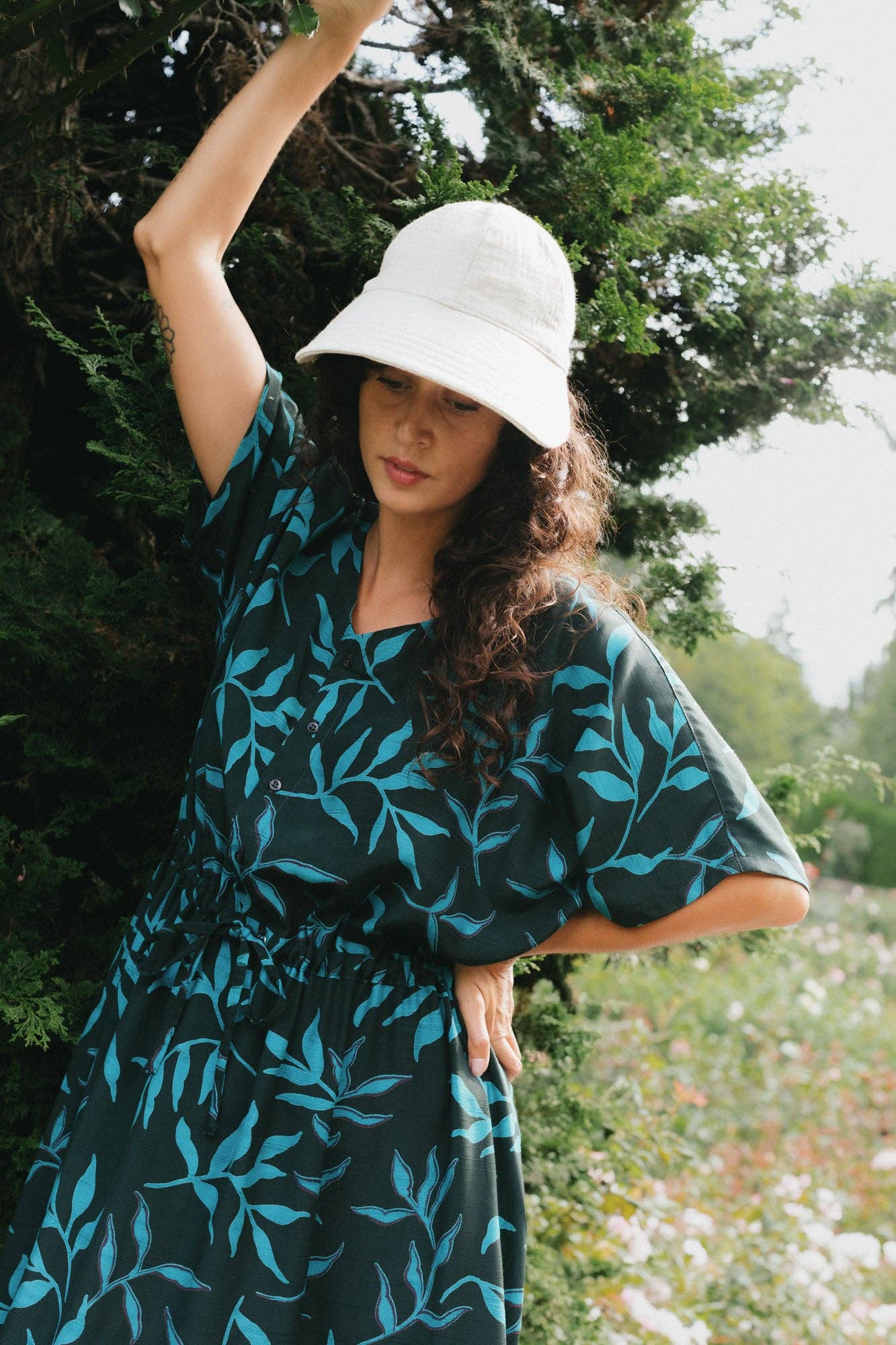 Soleil Hat - Natural Sashiko