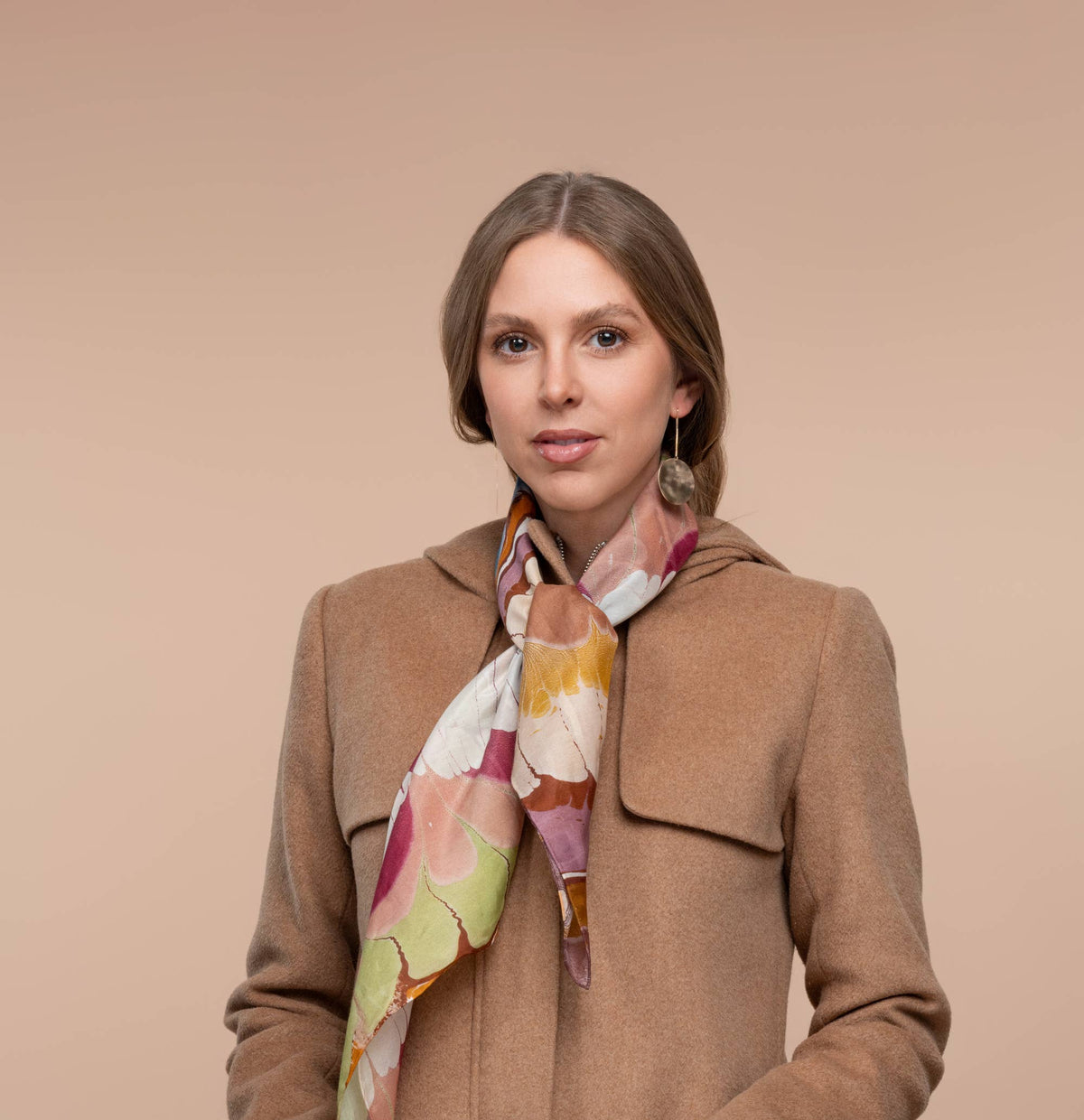 Wonderkid Large Marbled Silk/Cotton Scarf