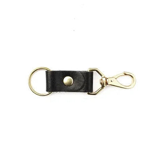 Leather Keychain - Black