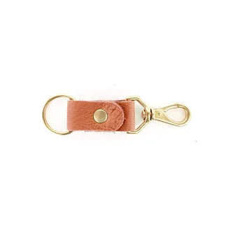 Leather Keychain - Cognac