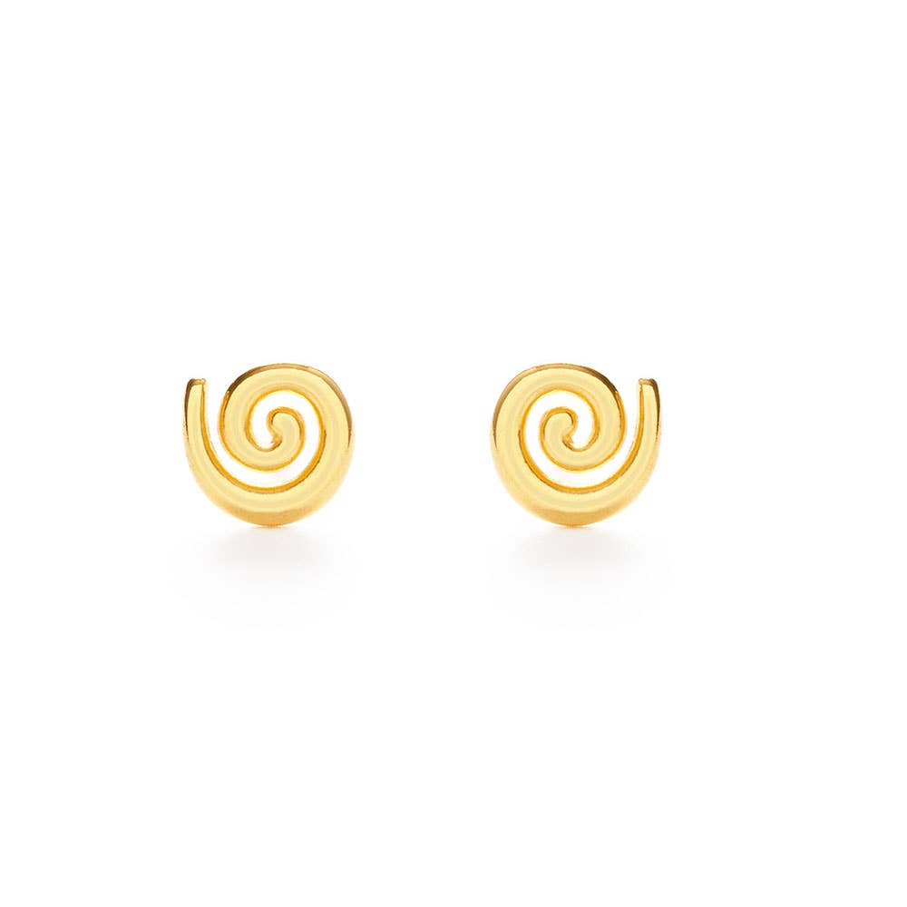Spiral Stud Earrings