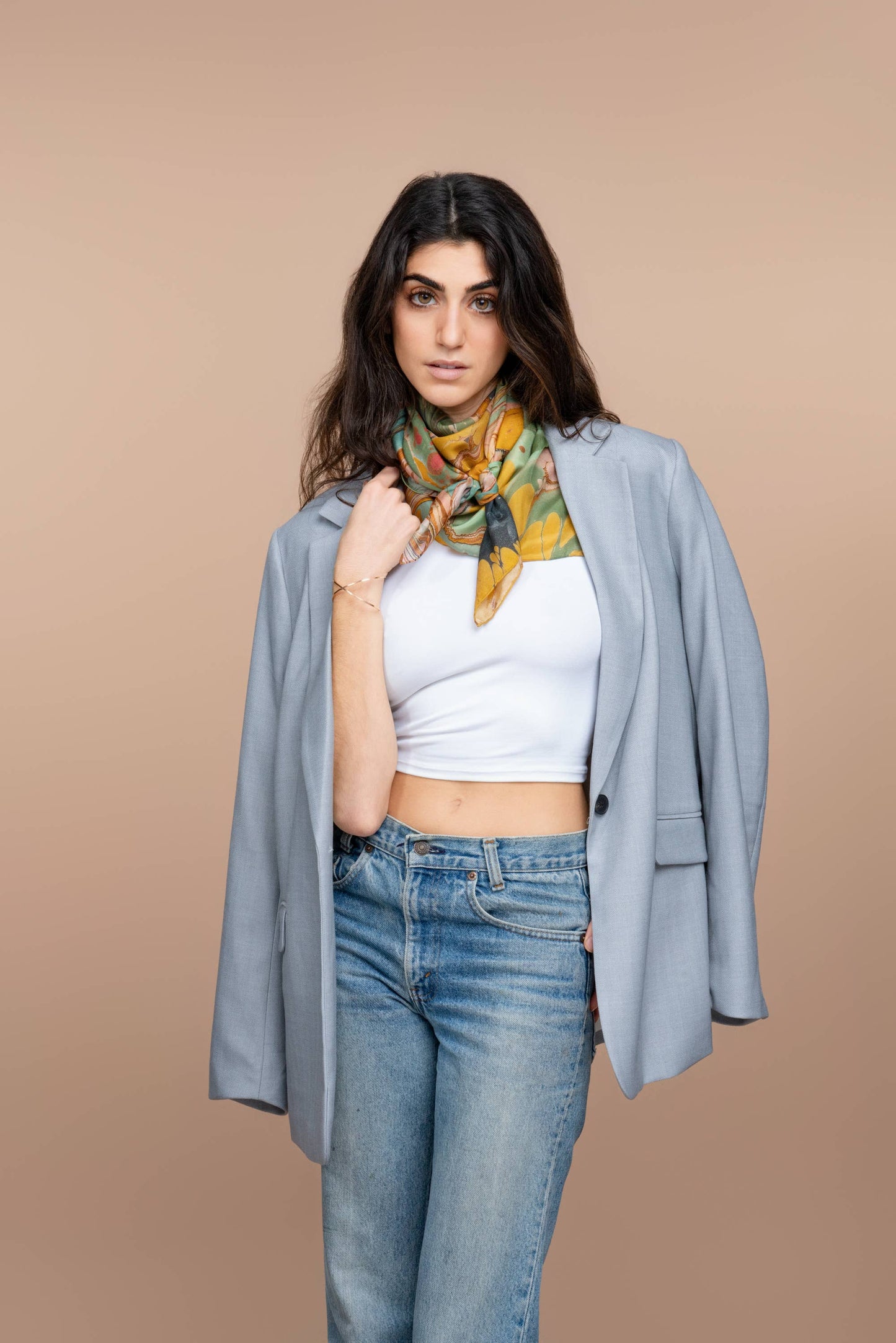 Vision Cast Large Silk Scarf