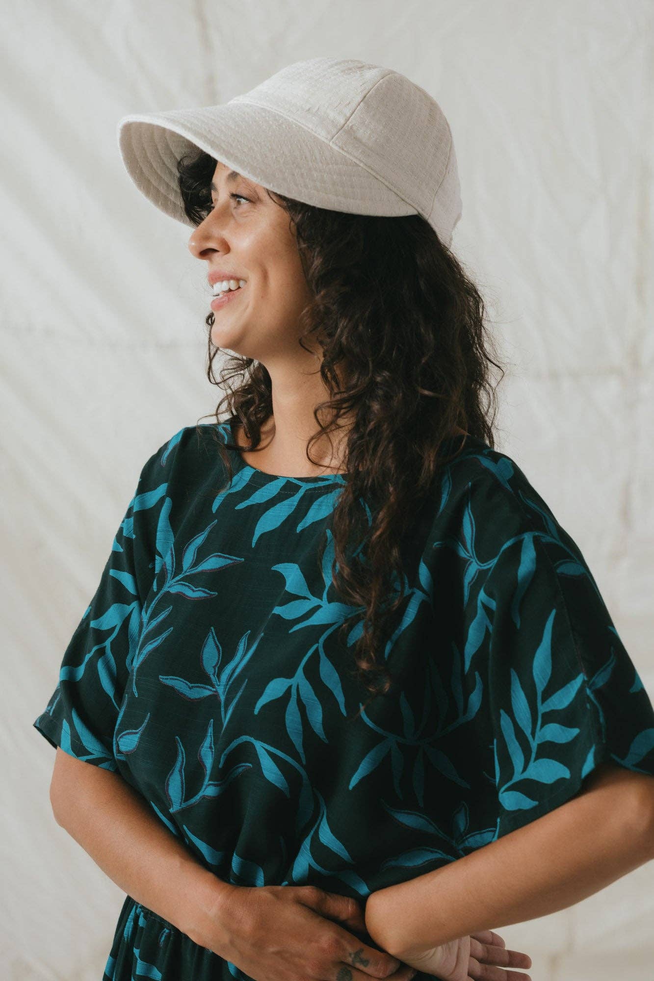 Soleil Hat - Natural Sashiko