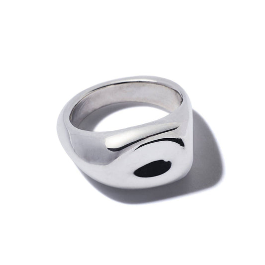 Puddle Pinky Ring Silver