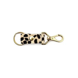 Leather Keychain - Cheetah