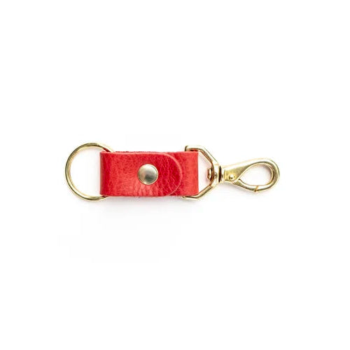 Leather Keychain - Tomato