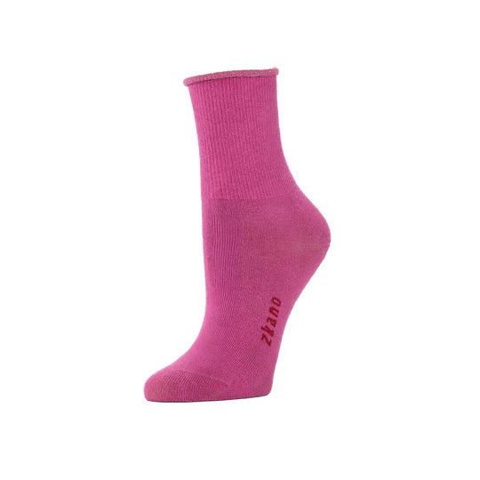 Emmy - Organic cotton crew socks - Orchid