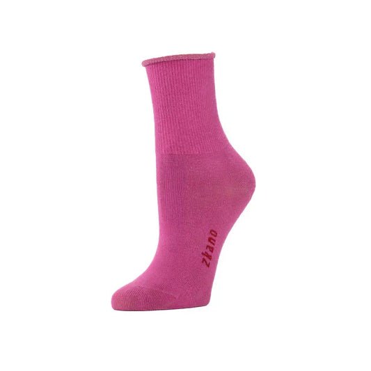 Emmy - Organic cotton crew socks - Orchid